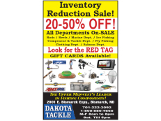 Dakota Tackle Inventory Reduction Sale